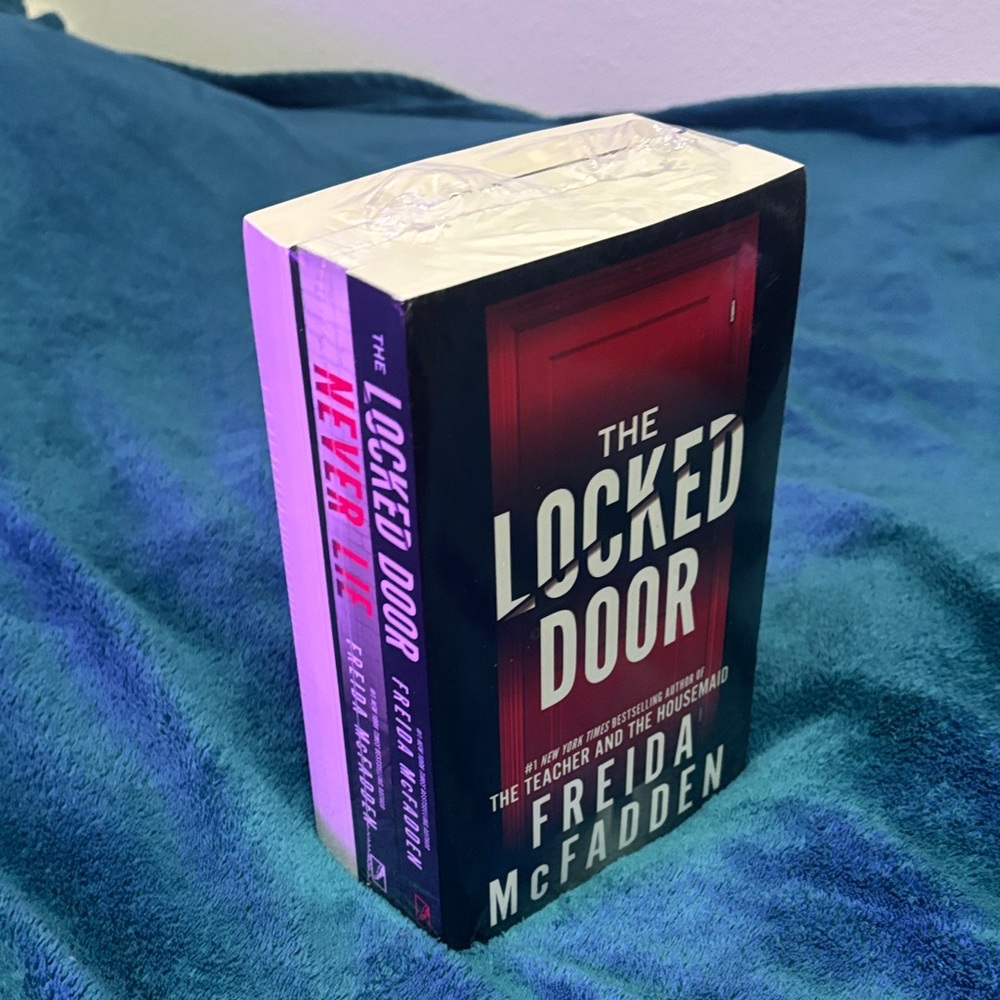 The Locked Door by Freida McFadden - Red & Black Paperback Set